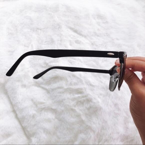 Harris Black Horn Rimmed Sunglasses - Picture 3 of 8